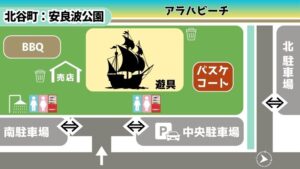 北谷町：安良波公園MAP