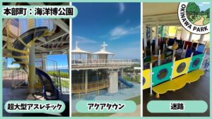 海洋博公園の遊具エリア：アクアタウン、アスレチック