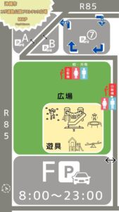 沖縄市　コザ運動公園アスレチック広場　MAP