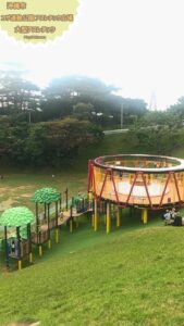 沖縄市　コザ運動公園アスレチック広場　大型アスレチック