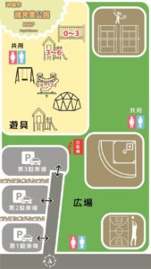 諸見里公園(園田)のMAP