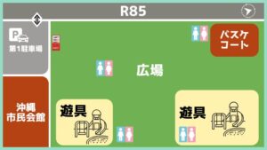沖縄市　八重島公園　MAP