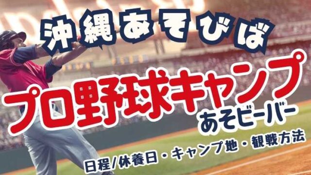 2024年版】沖縄プロ野球キャンプ完全ガイド！球場・日程・観戦方法を