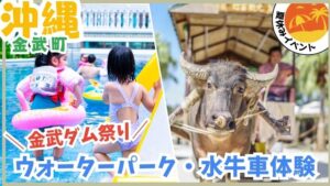 金武ダム祭り【金武町.沖縄】ウォーターパーク、水牛車体験、夏休みイベント