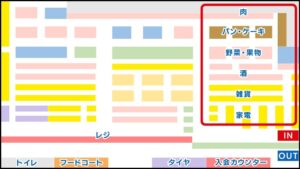 コストコ沖縄南城倉庫店MAP:右側