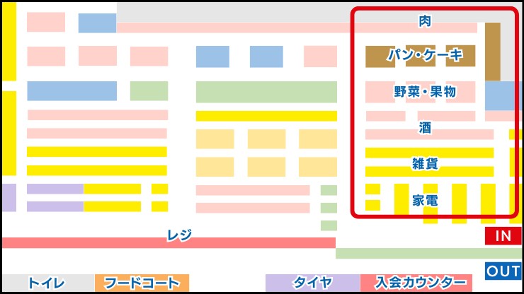 コストコ沖縄南城倉庫店MAP:右側