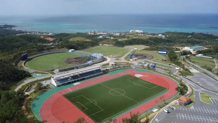 川崎フロンターレの沖縄サッカーキャンプ場：赤間総合運動公園