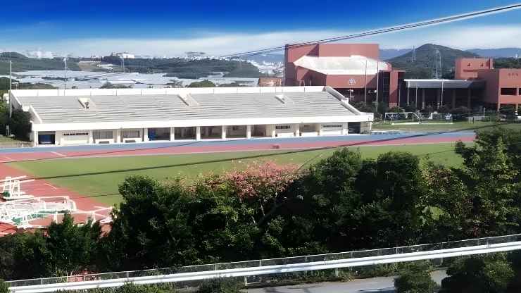 水戸ホーリーホックの沖縄サッカーキャンプ場：豊見城総合公園 陸上競技場