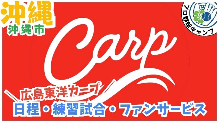 広島東洋カープ【沖縄市】プロ野球春季キャンプ、コザしんきんスタジア厶