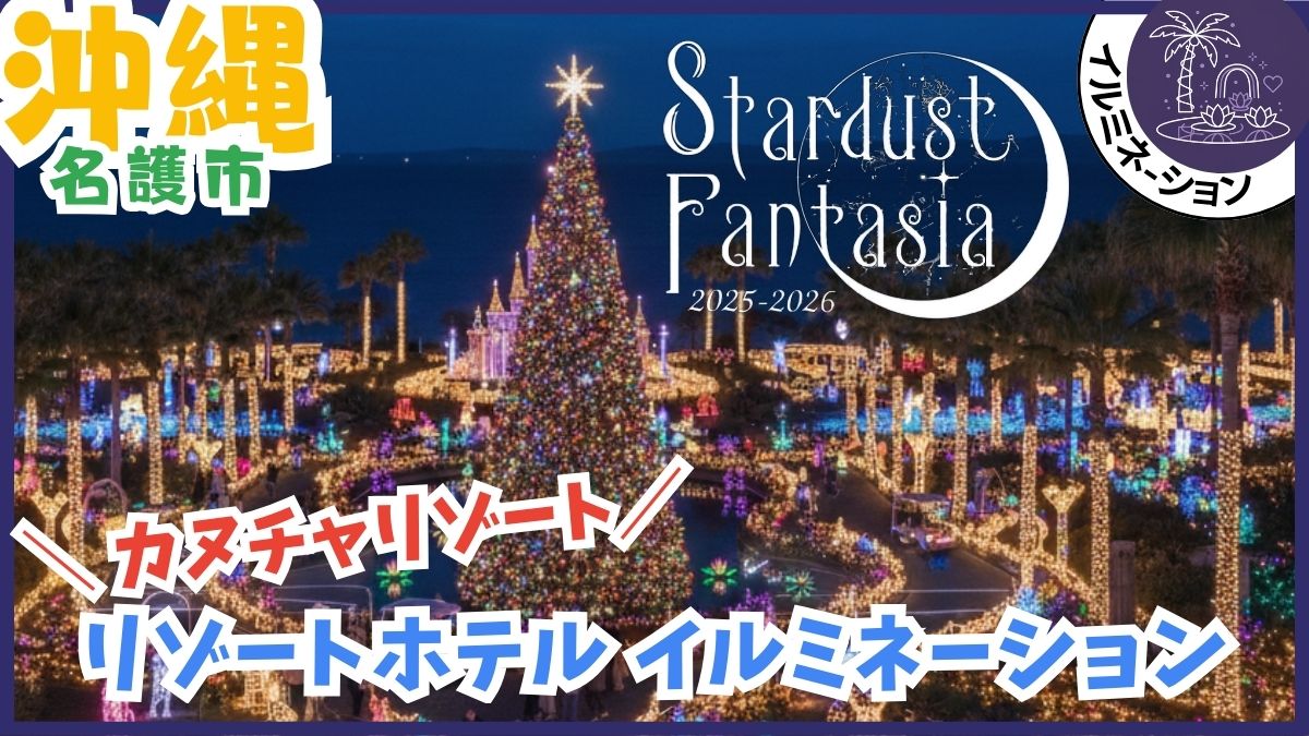 沖縄のクリスマスイルミネーションを紹介！無料、料金、開催期間、沖縄こどもの国、東南植物楽園、カヌチャリゾート、むら咲むら