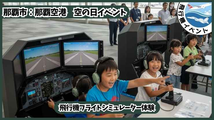 那覇空港 空の日イベント：飛行機フライトシミュレーター体験