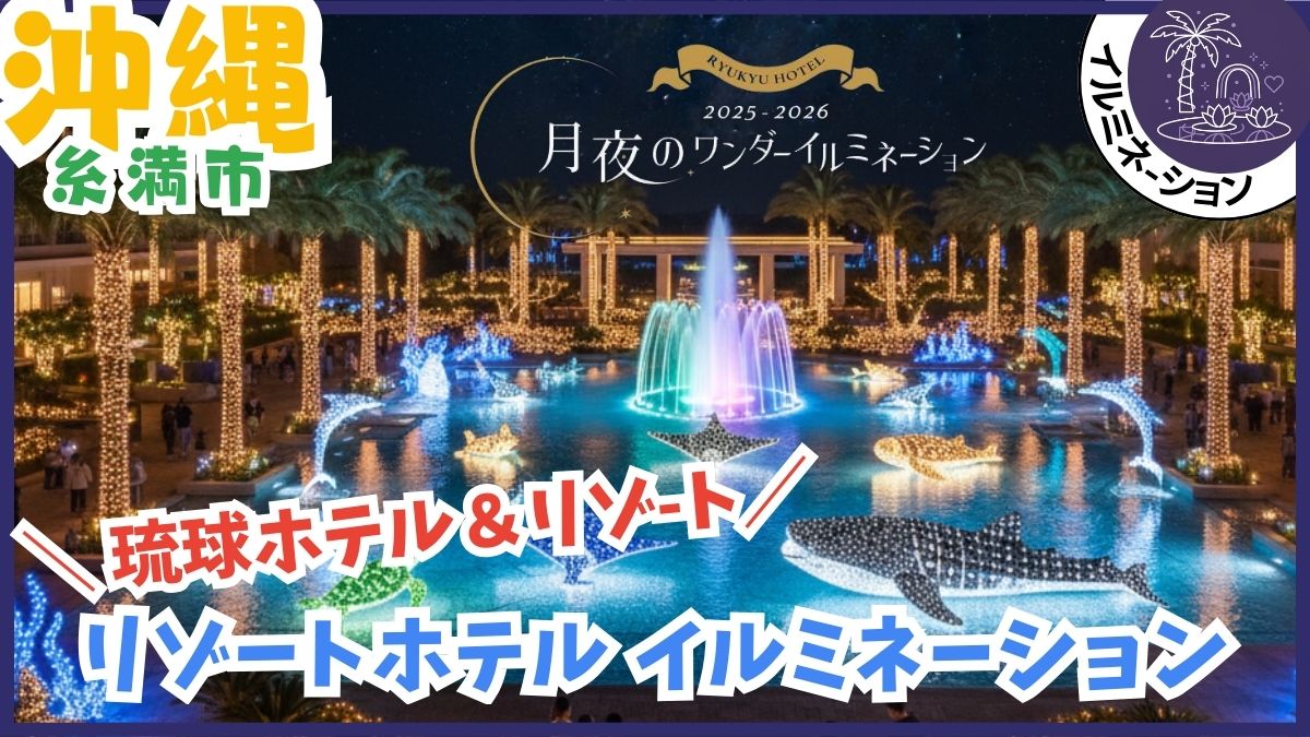沖縄のクリスマスイルミネーションを紹介！無料、料金、開催期間、沖縄こどもの国、東南植物楽園、カヌチャリゾート、むら咲むら